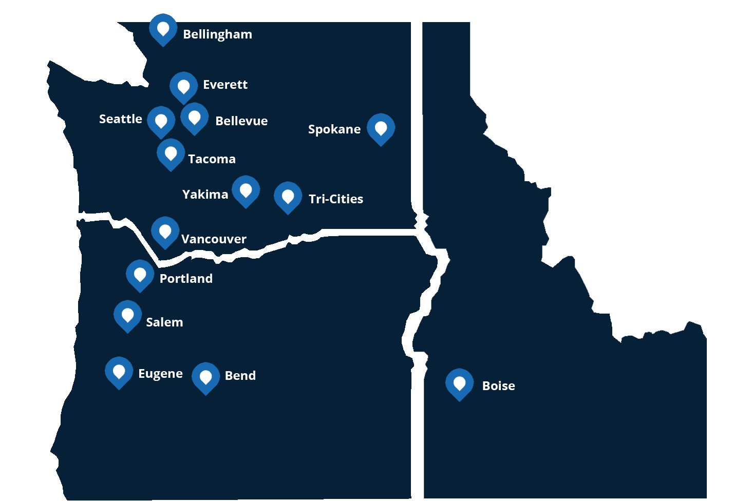 blue PNW map of Chinook transaction locations